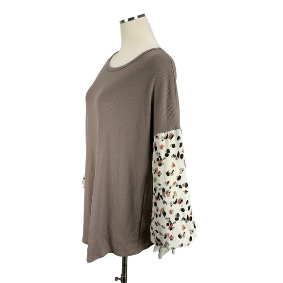 White Birch Large Top Open Back Brown T19653XL Stretch Sexy - Picture 6 of 8